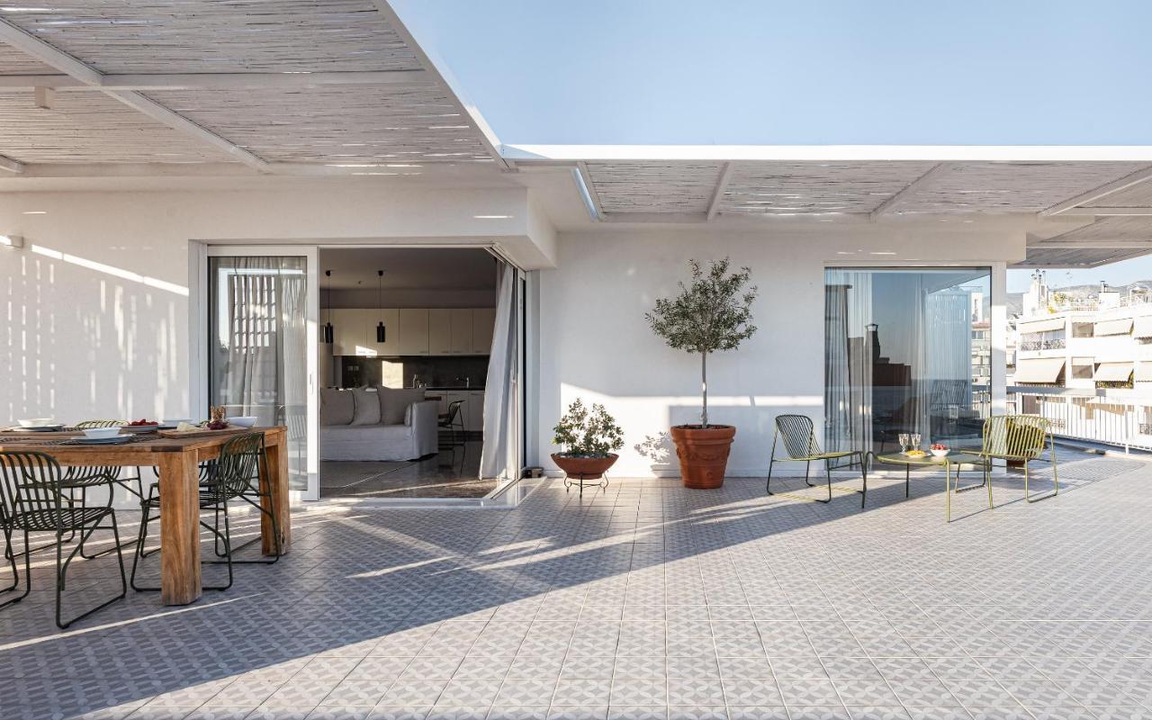 Sea View Beach Penthouse - Athens Coast Kültér fotó